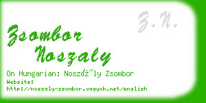 zsombor noszaly business card